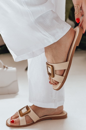 GLAMSTEP Damen Flip-Flops beige Dstreet ZY0929