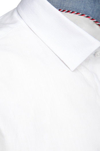 Herren Langarmhemd smart weiß Dstreet DX2669
