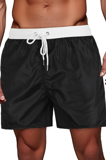 Schwarz-weiße Herren-Shorts Dstreet SX2513