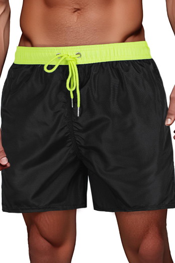 Schwarz-grüne Herren-Shorts Dstreet SX2515