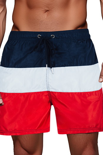 Marineblaue und graue Schwimmshorts für Männer Dstreet SX2516