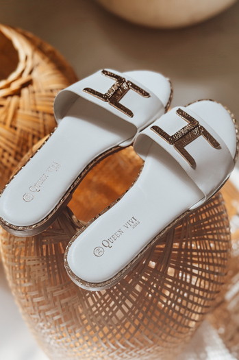 Damen GOLDISH Flip-Flops weiß Dstreet ZY0940