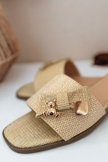 Damen Flip-Flops TEDDYLUXE beige Dstreet ZY0955