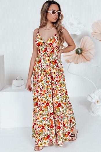 FLOWMISS weißes geblümtes Maxikleid von Dstreet EY2629