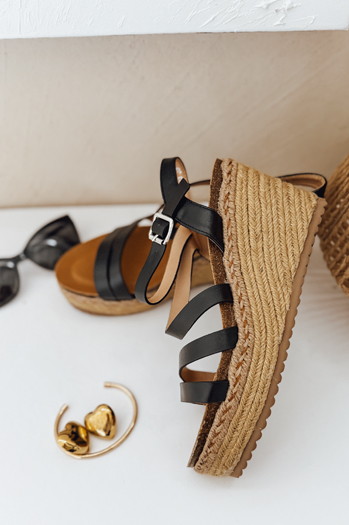 Damen SUMMERUP Sandalen schwarz Dstreet ZY0988