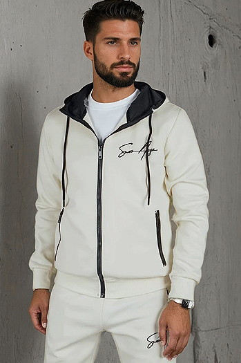 Herren Trainingsanzug ecru Dstreet AX0816