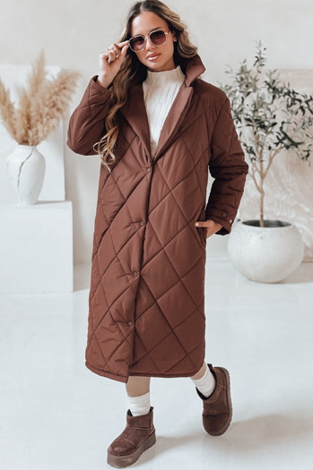 WARMISSA Damen Steppjacke braun Dstreet TY4917