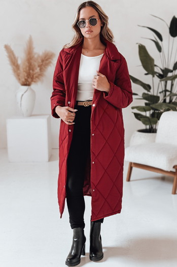 Damen-Winterjacke WARMISSA gesteppt burgunderrot Dstreet TY4918