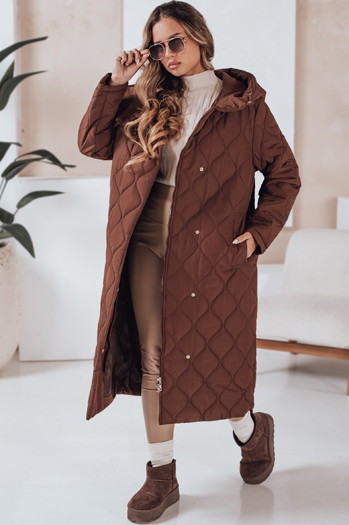 Damen Winterjacke LIKEMIRA gesteppt braun Dstreet TY4927