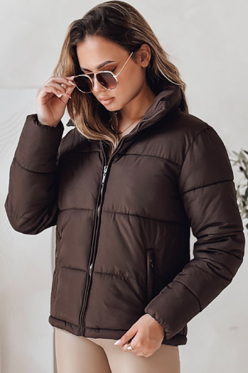 Damen Steppwinterjacke LAROSE braun Dstreet TY4943