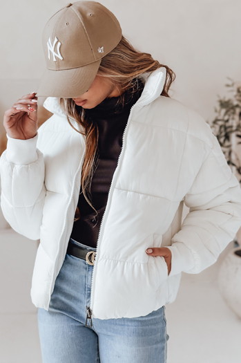 Kurze Damen-Winter-Steppjacke VIBEGIRL weiß Dstreet TY4947