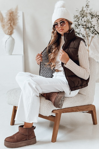 Damen Steppweste URBANELLE braun Dstreet TY4970