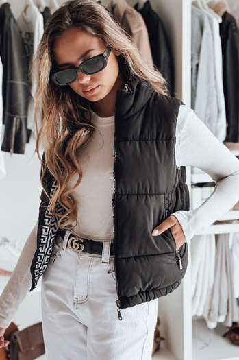 URBANELLE Damen Steppweste schwarz Dstreet TY4974