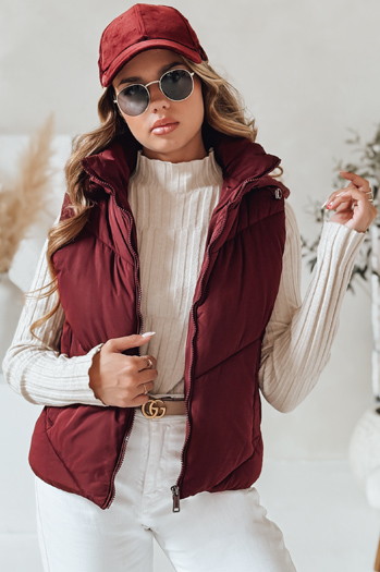 Damen Steppweste LIKEHUGS burgundy Dstreet TY4976