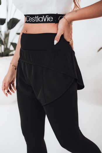 Damen Sport Leggings GIRLJUMP schwarz Dstreet UY2722