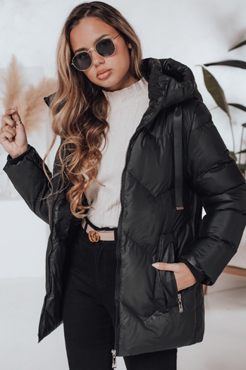 Damen Winterjacke SALVONA schwarz gesteppt Dstreet TY4997