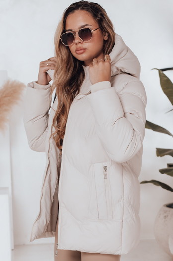 Damen Winterjacke SALVONA hellbeige gesteppt Dstreet TY5004