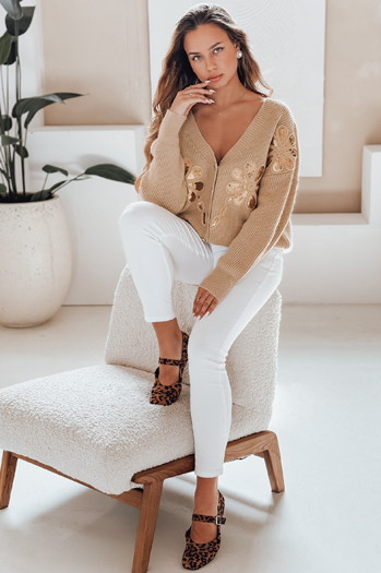 Damen Strickjacke KERINDA camel Dstreet MY2501