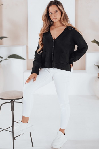 SORELIE Damen Strickjacke schwarz Dstreet MY2508