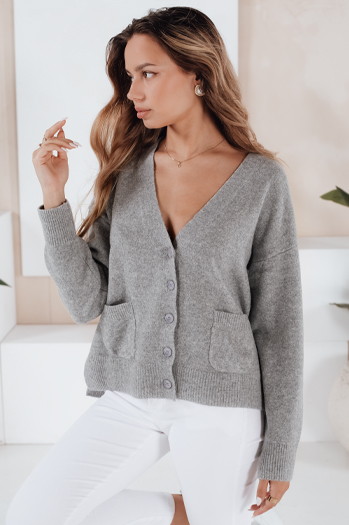 SORELIE Damen Strickjacke grau Dstreet MY2509