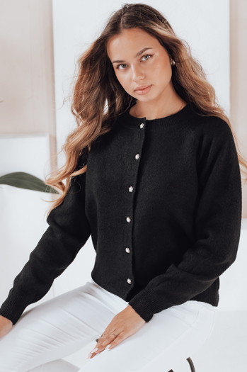 Damen Pullover mit Reißverschluss SELINA schwarz Dstreet MY2512