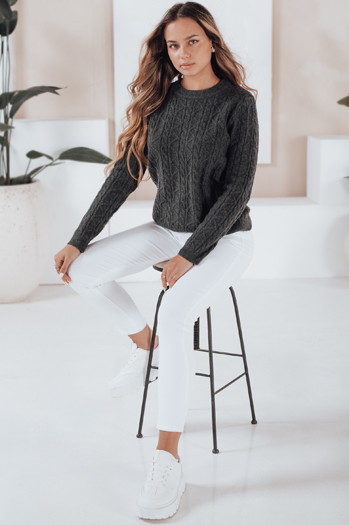 BRAVINA Damen Pullover dunkelgrau Dstreet MY2526