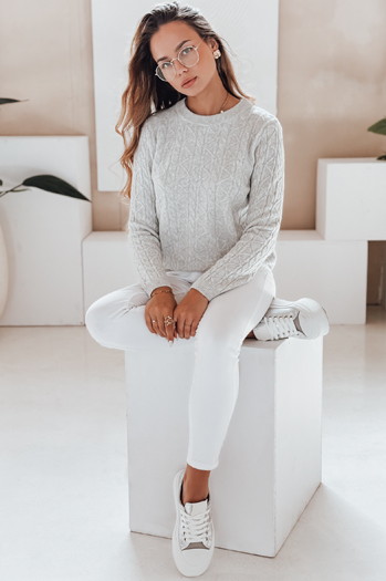 BRAVINA Damen Pullover grau Dstreet MY2528