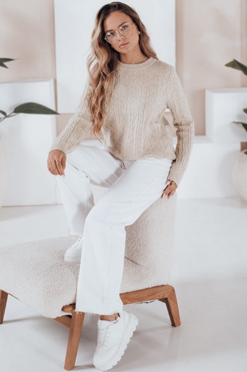 BRAVINA Damen Pullover beige Dstreet MY2529