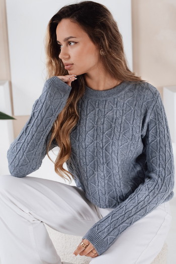 Damen-Pullover BRAVINAi blau Dstreet MY2530