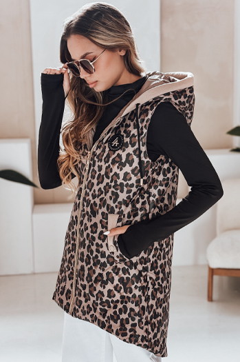 Damen Steppweste in camel ELMERA in camel Dstreet TY5029