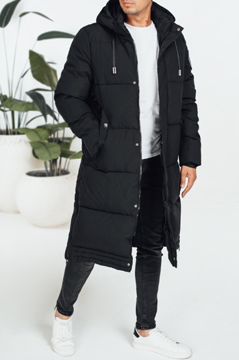 Herren Winterjacke mit Kapuze schwarz TX5068