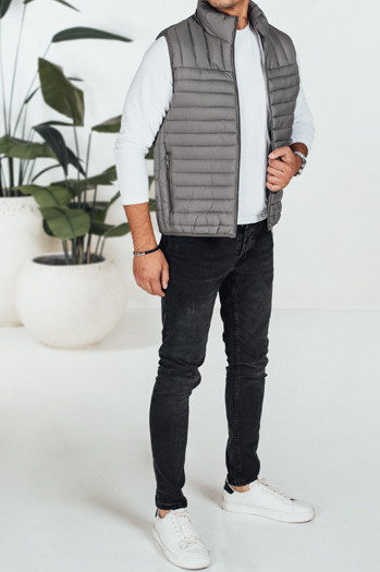 Herren Steppweste dunkelgrau Dstreet TX5081