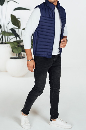 Herren Steppweste navyblau Dstreet TX5082