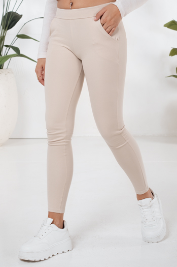 Damen Leggings beige Hose Dstreet UY2724