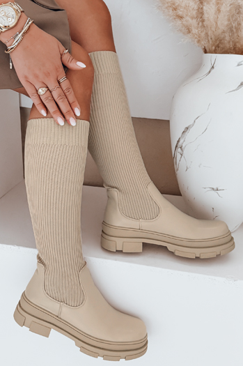 Damen Sockenstiefel beige Dstreet ZY1012