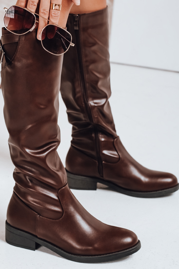 Frauen braune Stiefel Dstreet ZY1086
