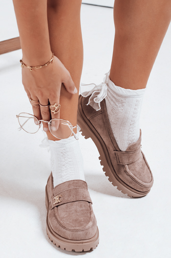Damen Mokassin beige Dstreet ZY1132