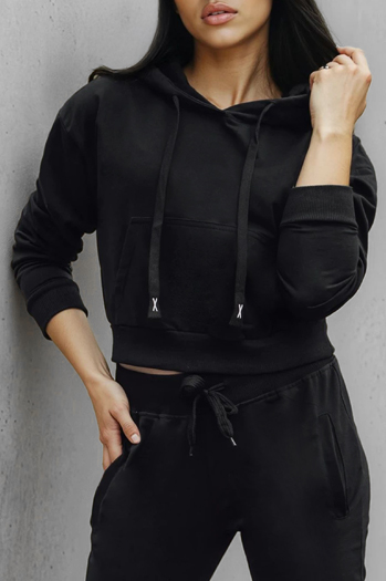 Damen Kapuzenpulli schwarz Dstreet BY1535