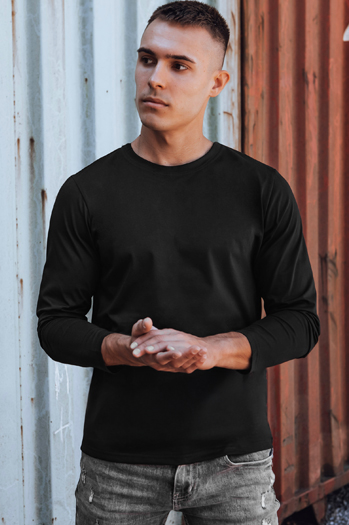 Herren schwarz Dstreet Longsleeve LX0577