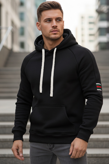 Herren Kapuzenpulli schwarz Dstreet BX5943