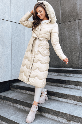 Damen Wintermantel SCARLET Farbe Camel DSTREET TY3805