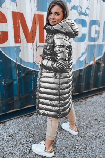 Gesteppte Damen-Winterjacke LESSI silber Dstreet TY5519