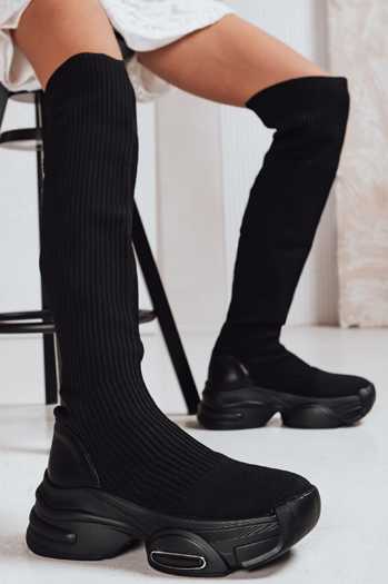 Damen Sockenstiefel schwarz Dstreet ZY1321