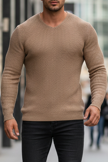 Brauner Herren-Pullover WX2306z