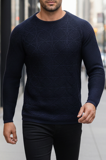Marineblauer Pullover für Männer WX2300z