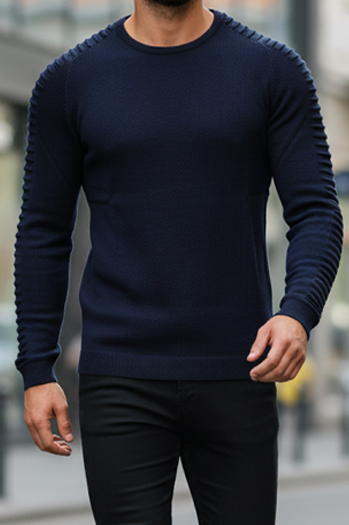 Marineblauer Pullover für Männer WX2297z