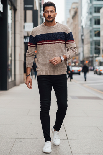 Herren Pullover braun Dstreet WX2243z