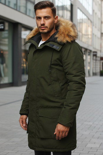 Herren Parkajacke Farbe Grün DSTREET TX2994z
