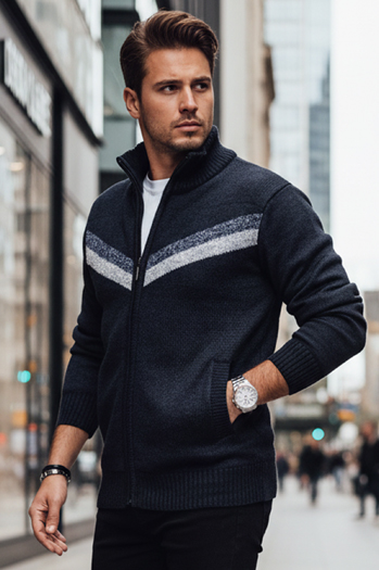 Herren Pullover ohne Knöpfe navy blau Dstreet WX2259z