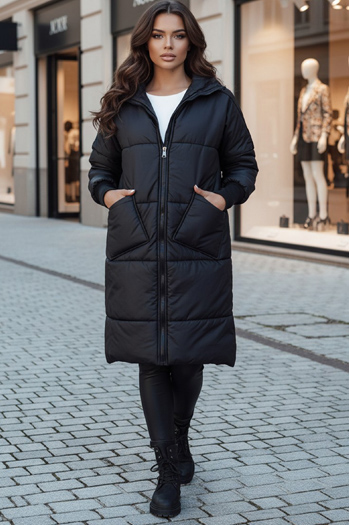 NADIA Steppmantel für Damen in Übergröße schwarz Dstreet TY4542z